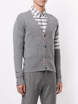 Thumbnail for your product : Thom Browne 4-Bar V-neck cashmere cardigan