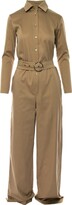 Thumbnail for your product : Bluzat Beige Cargo Jumspuit With Wide Leg