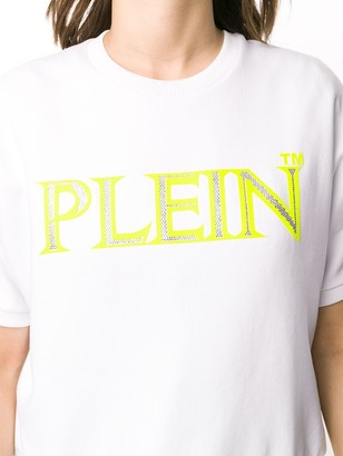 Philipp Plein Logo Print Knitted Top