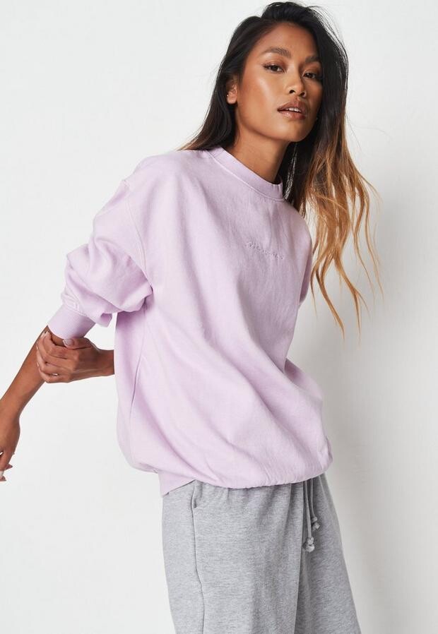 Missguided purple sweatshirt Outlet