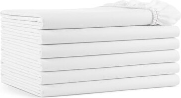 ArkwrightLLC Arkwright Soft Hypoallergenic Cotton Blend T180 Fitted Sheets - Pack of 6