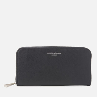 Aspinal of London Women's Continental Clutch Wallet Black