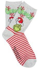 Character Dr. Seuss The Grinch Christmas Ankle Socks, Women's,