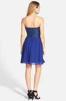 Thumbnail for your product : a. drea Sequin Strapless Skater Dress (Juniors)