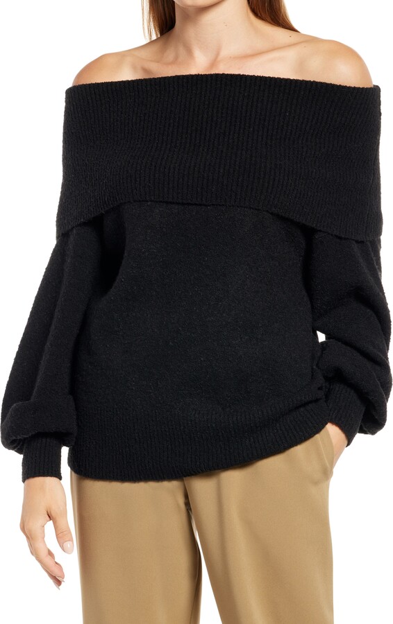 Black Sweater Puff Sleeves | Shop the world's largest collection 