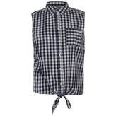 Thumbnail for your product : Soul Cal SoulCal Womens Tie Blouse Cotton Stripe Striped