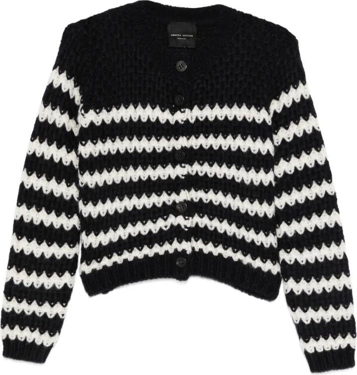 Roberto Collina Striped Knit Cardigan