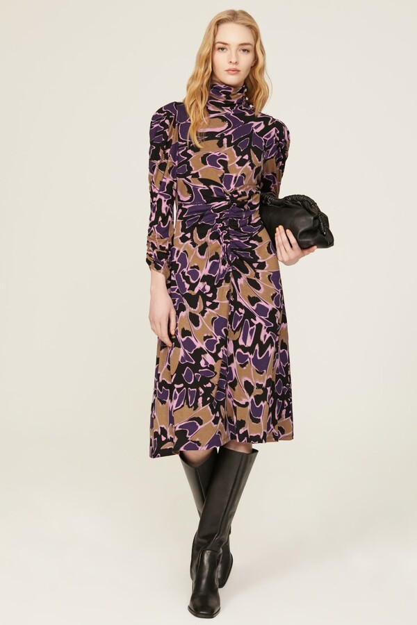 Esabela Dress Purple-multicolored-print