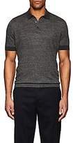 Thumbnail for your product : Brunello Cucinelli Men's Colorblocked Linen-Cotton Polo Shirt-Gray