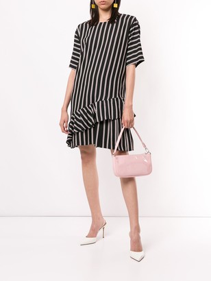 Love Moschino Striped Short-Sleeve Shift Dress