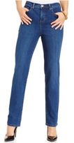 Thumbnail for your product : Style&Co. Style & Co. Straight-Leg Tummy-Control Jeans, Aged Indigo Wash