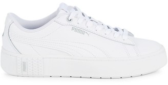 puma classic white trainers