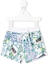 Thumbnail for your product : Kenzo Kids Tropical-Print Shorts