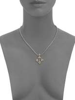 Thumbnail for your product : Konstantino Hebe 18K Yellow Gold & Sterling Silver Floral Cross Pendant Necklace