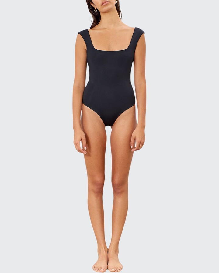 Mara Hoffman Persephone SquareNeck OnePiece Swimsuit ShopStyle