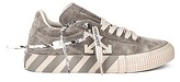 Thumbnail for your product : Off-White Low Vulcanized Leather Sneaker in Grey