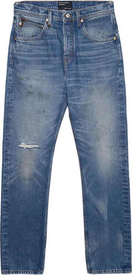 Enfants Riches Deprimes Distressed Straight-Leg Jeans