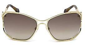 Roberto Cavalli Women's 56MM Square Tinted Sunglasses