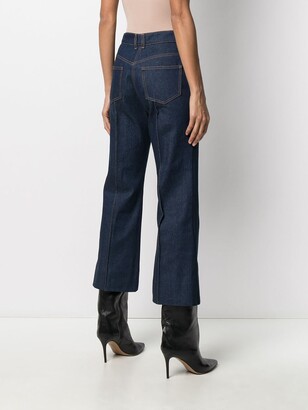 Paco Rabanne Bootcut Panelled Jeans