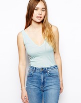 Thumbnail for your product : ASOS Singlet with V Neck and Back