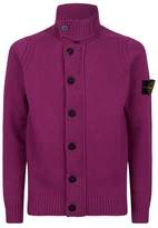 Thumbnail for your product : Stone Island Felt Collar Knit Cardigan