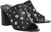Thumbnail for your product : Office Harsh Studded Mules Black Silver Studs
