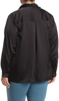 Thumbnail for your product : Everleigh Satin Button Front Shirt