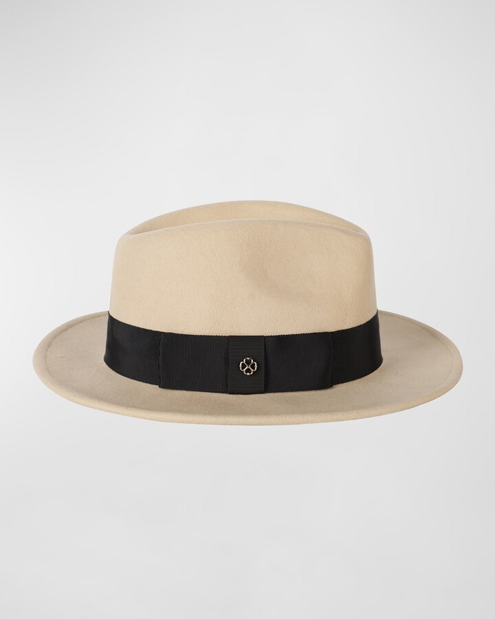 Kate Spade Logo Bow Band Felt Fedora ShopStyle Hats