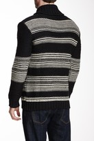 Thumbnail for your product : Edun Shawl Collar Stripe Wool Cardigan