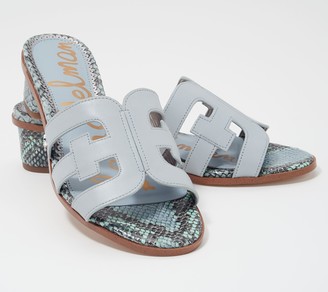 sam edelman blue block heels