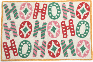 TJMAXX 2X3 Hohoho Hook Rug, Cotton/Polyester