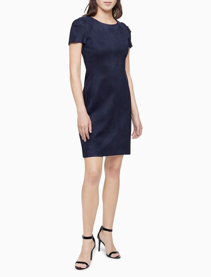 calvin klein melodie scuba knit dress
