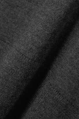 Totême Wool-blend Turtleneck Top - Gray