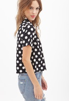 Thumbnail for your product : Forever 21 boxy polka dot shirt