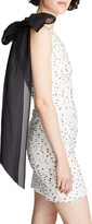 Thumbnail for your product : Halston Analise One-Shoulder Micro Dot Bow Cocktail Dress