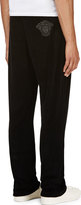 Thumbnail for your product : Versace Black Velvet & Leather Lounge Pants