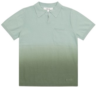 Bonpoint Dip-dyed cotton polo shirt