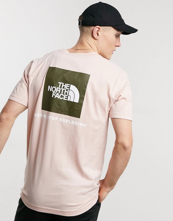 The North Face Box NSE T-shirt in pink - ShopStyle