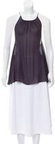 Thumbnail for your product : AllSaints Silk Narrow-Shoulder Strap Top