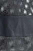 Thumbnail for your product : Vince Camuto Collarless Perforated Stripe Faux Leather Jacket