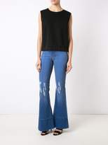Thumbnail for your product : Amapô distressed high waist flared jeans