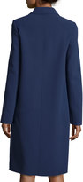 Thumbnail for your product : Michael Kors Collection Long-Sleeve Button-Front Reefer Coat, Indigo