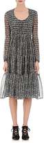 Thumbnail for your product : Derek Lam Women's Crocodile-Print Silk Georgette Tiered Dress