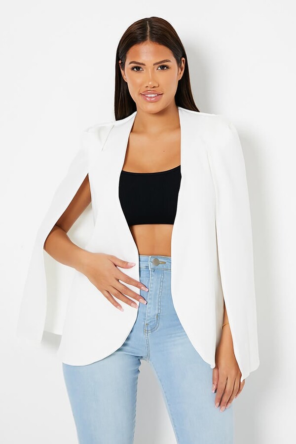 white cape blazer uk