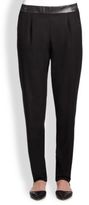 Thumbnail for your product : Akris Punto Leather-Trimmed Fun Jogging Pants