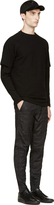 Thumbnail for your product : Public School Black Crepe Double Inset Sleeve Pullover