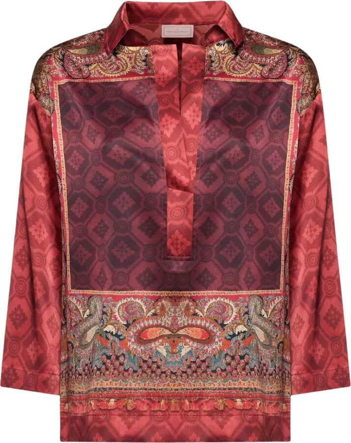 Pierre Louis Mascia Paisley-Print Blouse