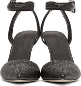 Thumbnail for your product : Alexander Wang Black Leather Embossed Lovisa Pump