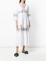 Thumbnail for your product : Vilshenko floral embroidered flared dress