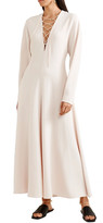 Thumbnail for your product : Stella McCartney Juliet Lace-up Stretch-cady Maxi Dress
